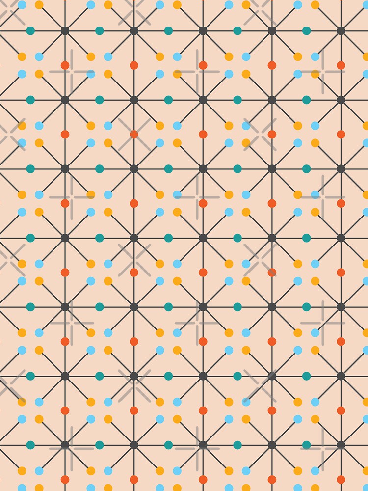 Squares, Circles and Crosses | Mid-Century Modern Art by rsty11