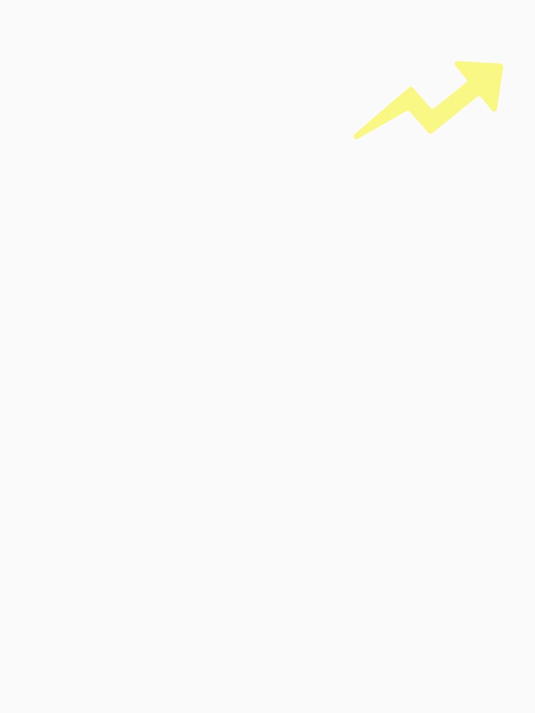 TRENDING UP ARROW (LIGHT YELLOW) by Top10Designs Unisex , , , Long Sleeve Tee