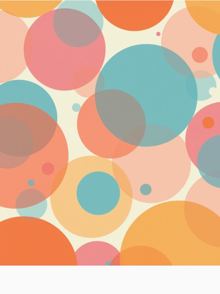 Overlapping Circles | Playful Geometric Abstract by AM-little-shop