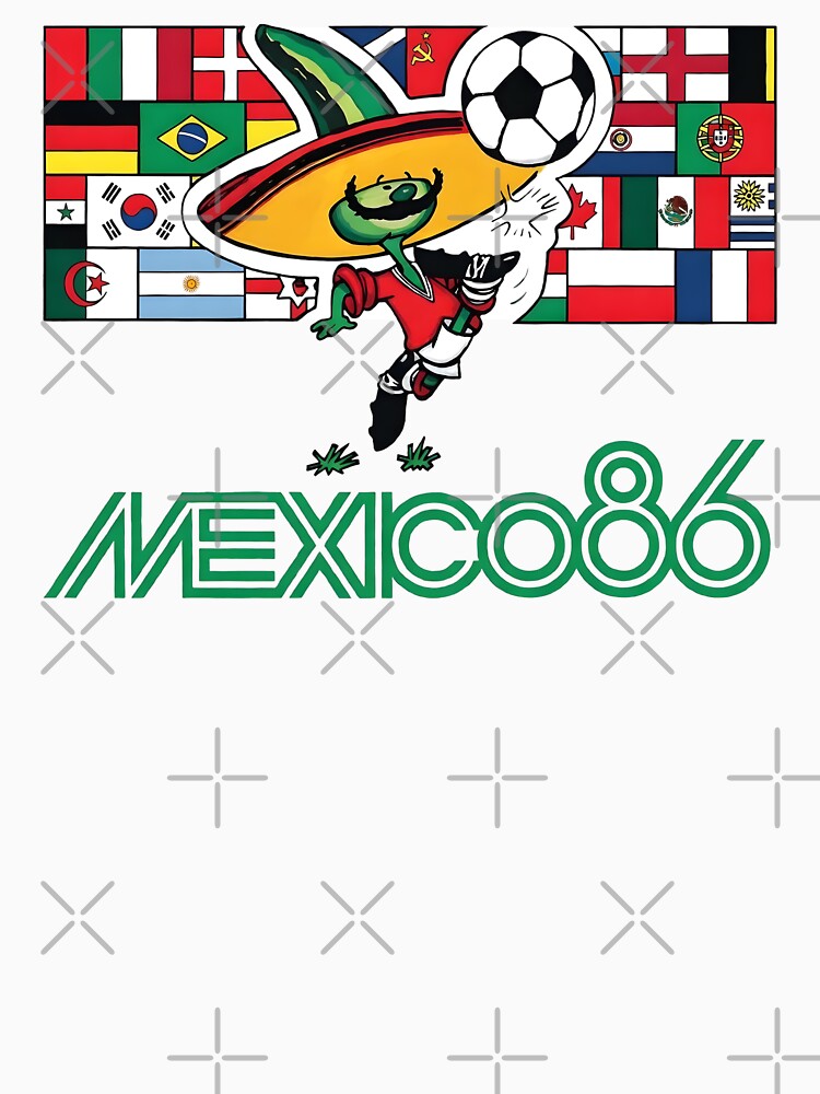 Pique Mexico 86 World Cup Soccer Mascot by TshirtsOnline- Unisex , , , Long Sleeve Tee