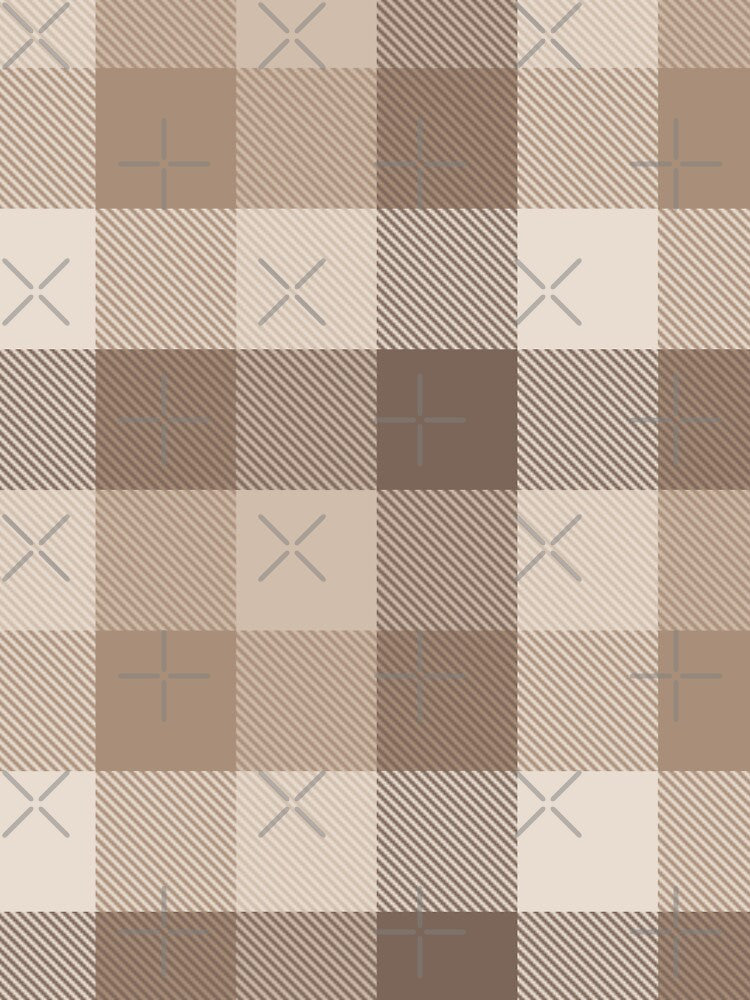 Neutral Earthy Tone Gingham Plaid Design by PatternTitan