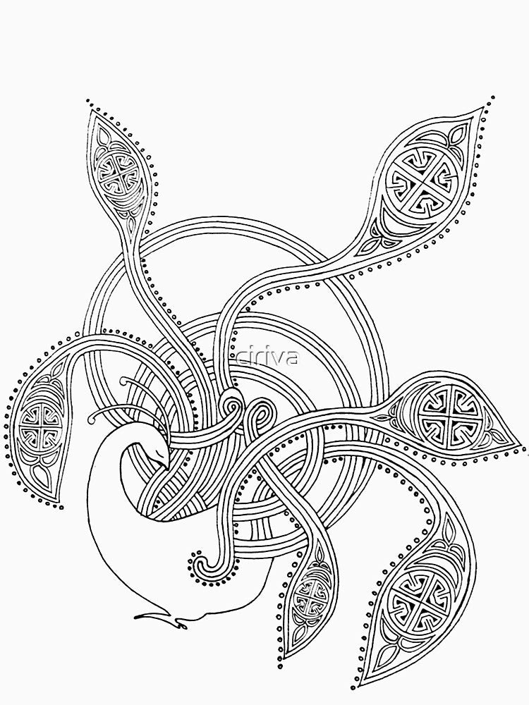Peacock Unbound_1 by ciriva Unisex , , , Long Sleeve Tee