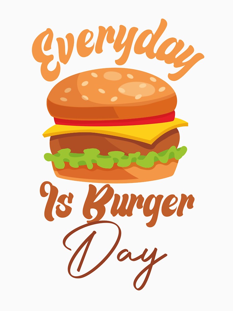Everyday Is Burger Day by medbdj Unisex , , , Long Sleeve Tee