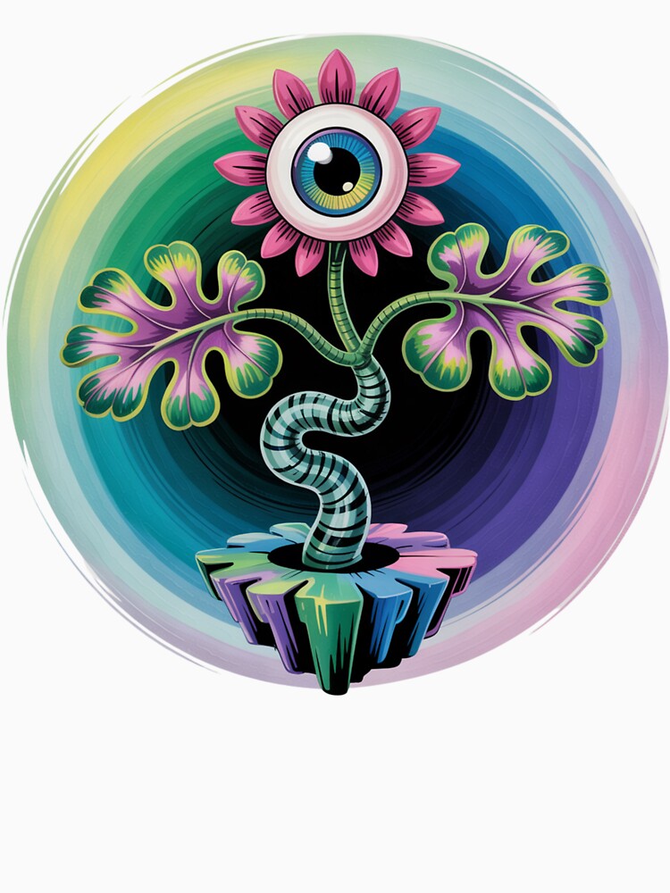 Hypnotic Bloom Surreal Psychedelic Watching Flower by SurrealArtSzysz