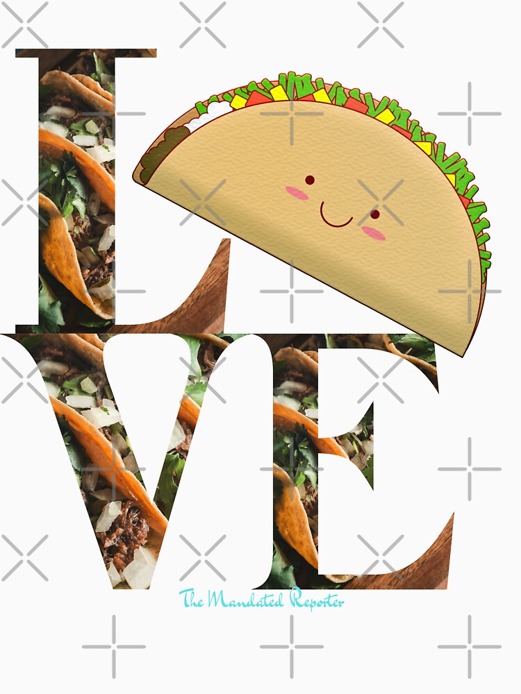Happy Cartoon Taco by TheReporter1 Unisex , , , Long Sleeve Tee
