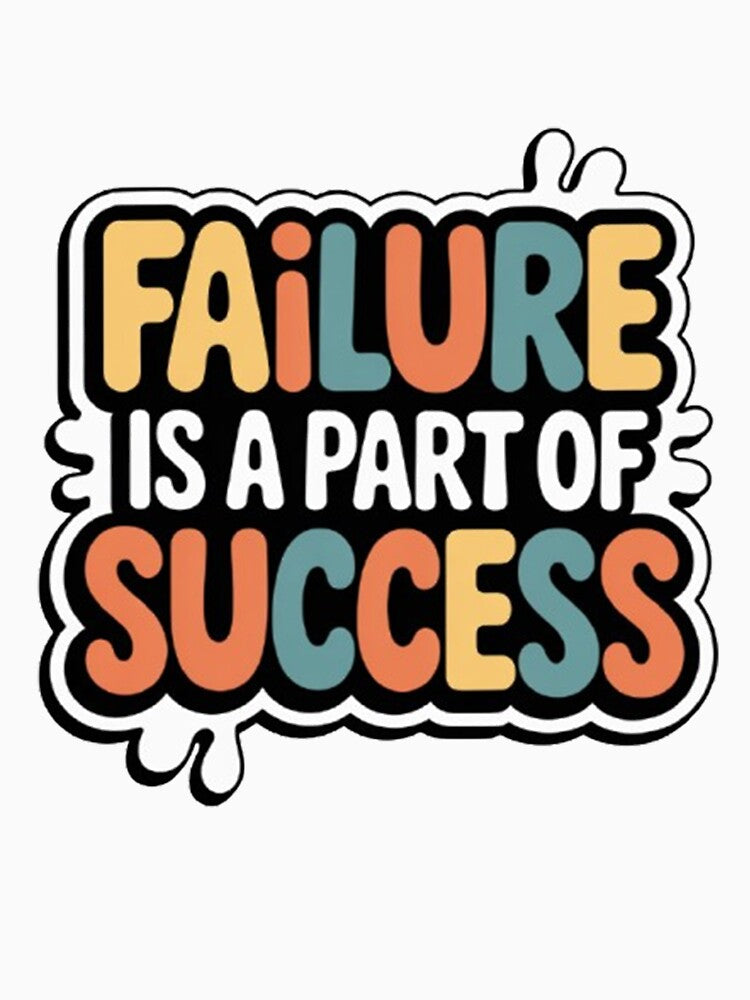 Failure Is a Part of Success Typography Design by Craft99 Unisex , , , Long Sleeve Tee