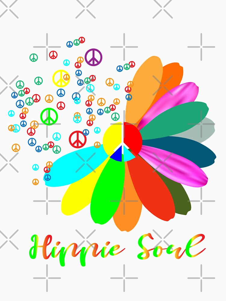 Daisy Peace Sign Hippie Soul , Flower Lovers by shinoshop Unisex , , , Long Sleeve Tee