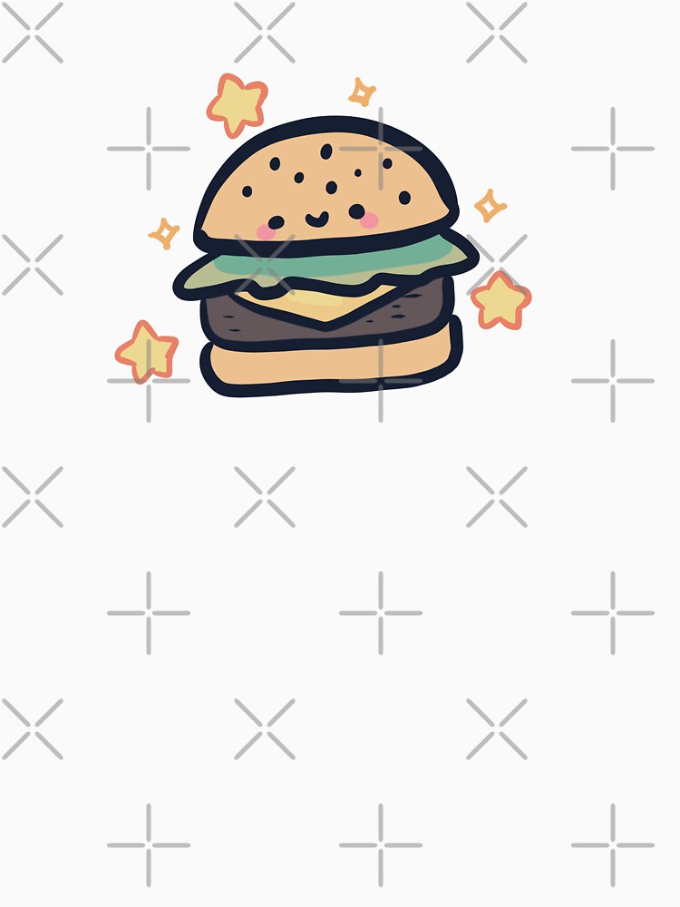 Cute Cheeseburger by Artofmayara Unisex , , , Long Sleeve Tee