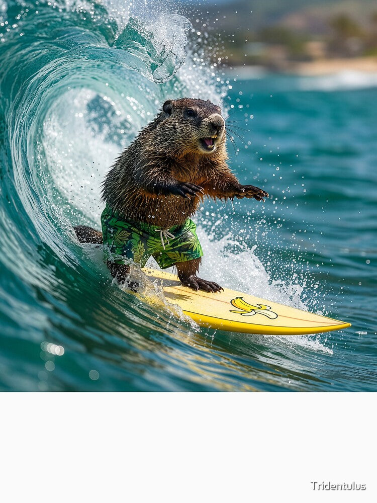Surfin' Woodchuck (Groundhog) by Tridentulus