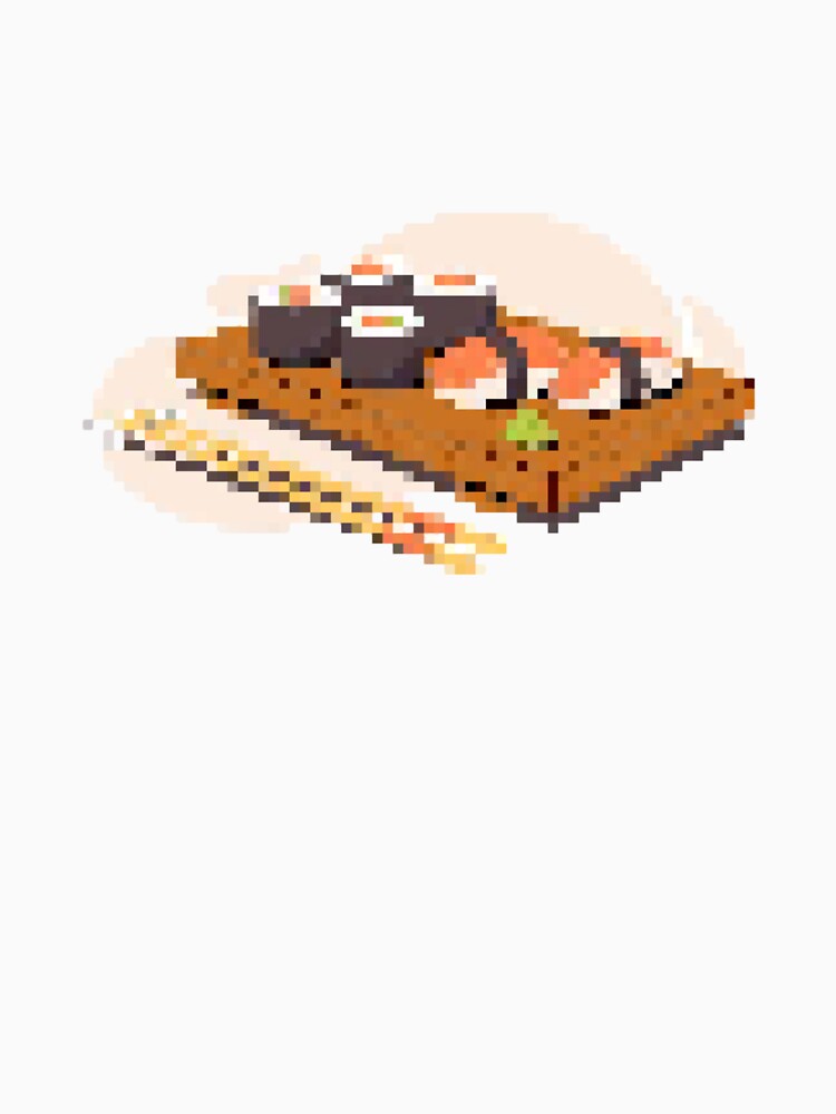 Pixelated Sushi by Potato Quality Prints Unisex , , , Long Sleeve Tee