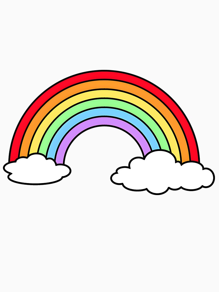 Pastel Rainbow by caragcric Unisex , , , Long Sleeve Tee