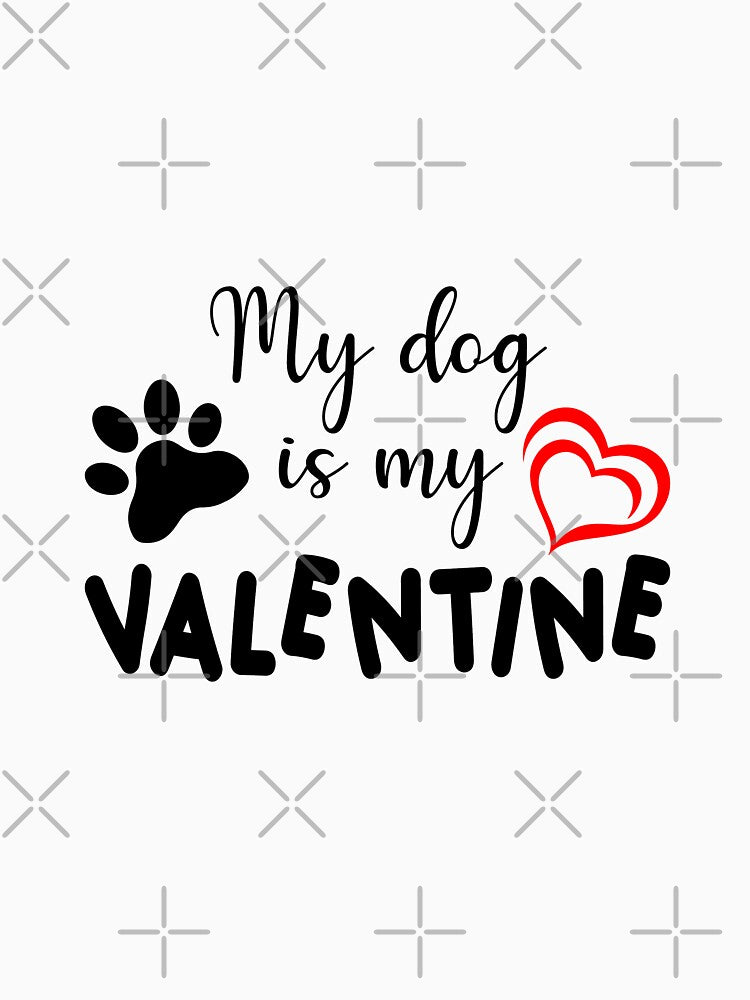 my dog is my valentine shirts by Ayoublab Unisex , , , Long Sleeve Tee