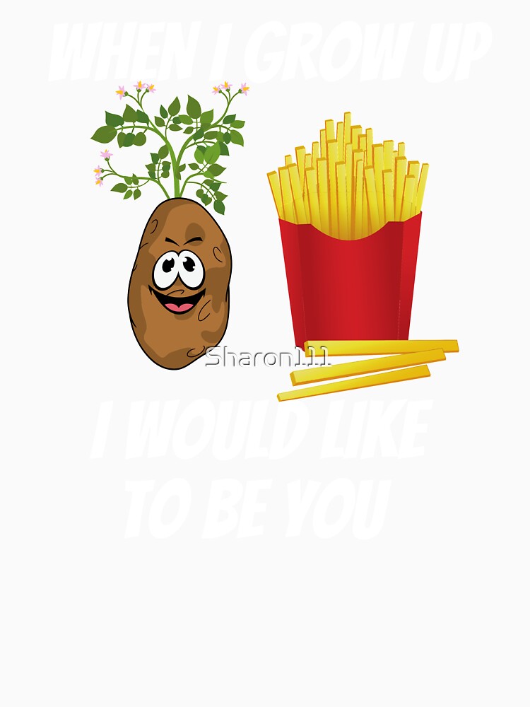 potato,chips food pun by Sharon111 Unisex , , , Long Sleeve Tee