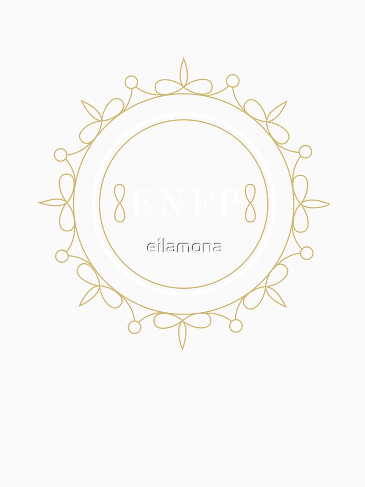 ENFP Ornamental Insignia (dark) by eilamona Unisex , , , Long Sleeve Tee