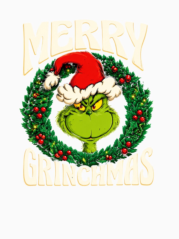 Women's - The Grinch - Merry Grinchmas Short Sleeve Graphic by STVSpinsDesign Unisex , , , Long Sleeve Tee