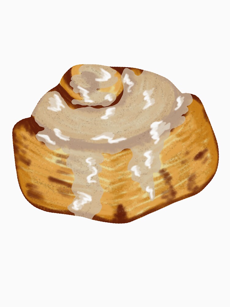 Cinnamon Roll // Soft Brush Pastries by DanielleFishIll Unisex , , , Long Sleeve Tee