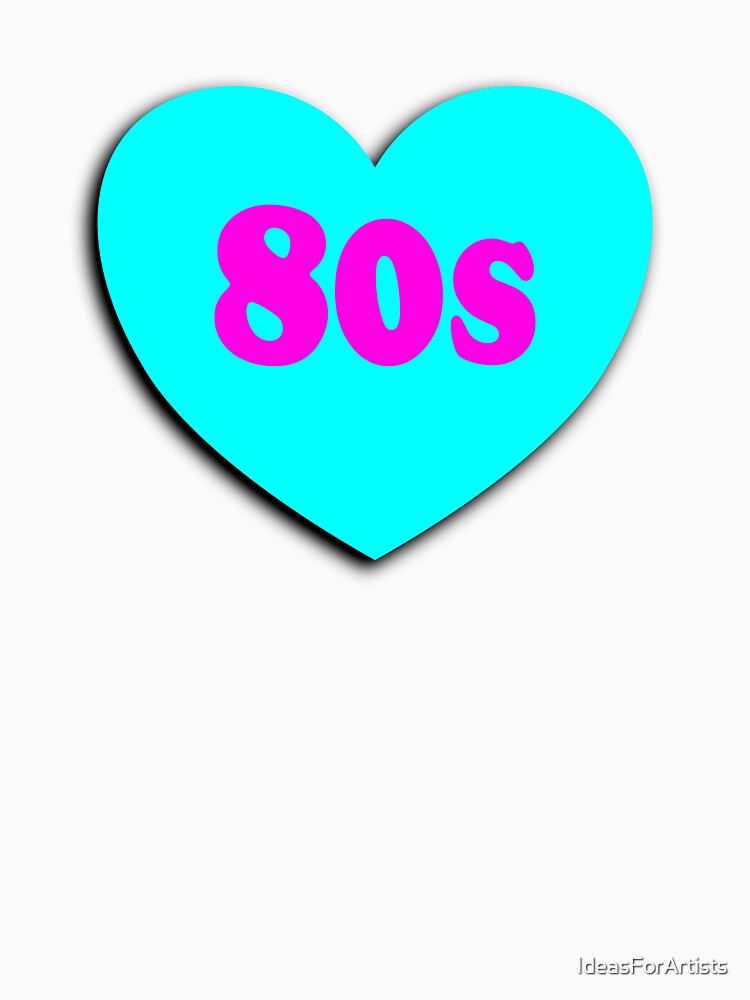 I love the 80s - Love the 1980s iridescent heart by Inspirationmotivation Unisex , , , Long Sleeve Tee
