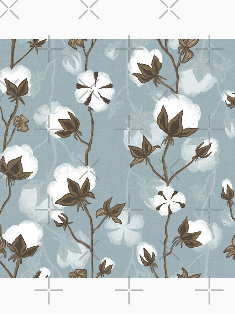 Delicate Cotton Pods by Kate Vasilchenko Art & Design Unisex , , , Long Sleeve Tee