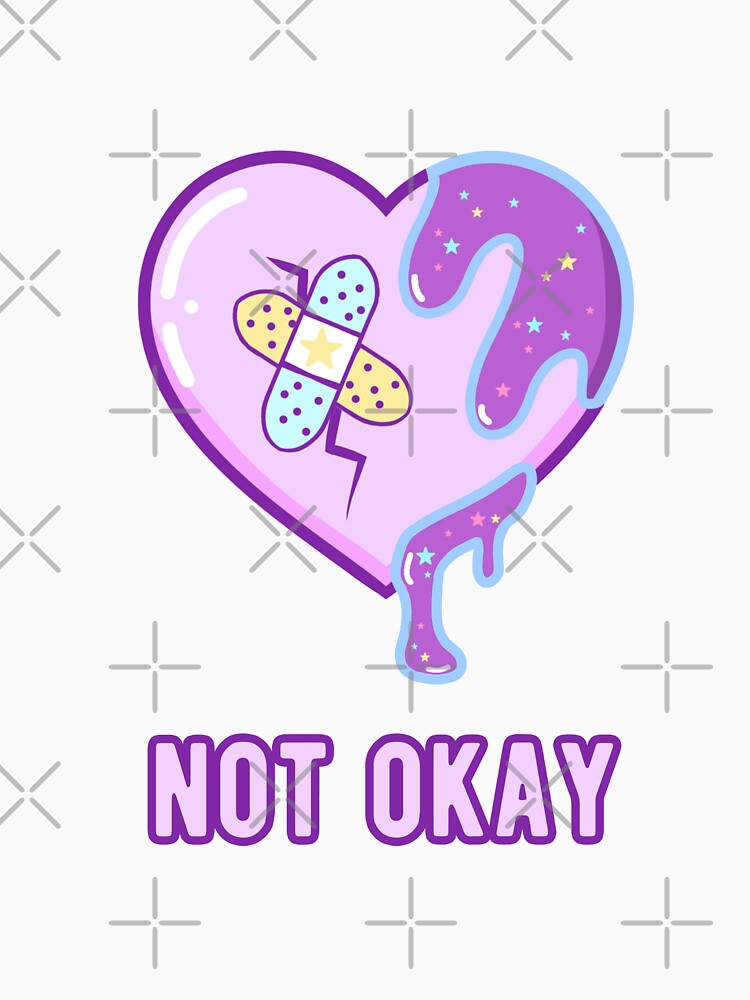Not okay yami kawaii heart by Quineveer Alice Unisex , , , Long Sleeve Tee