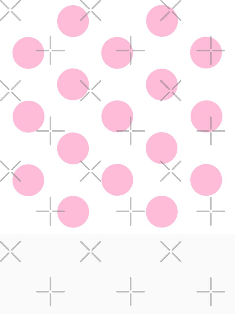 Large COTTON CANDY PINK and WHITE POLKA DOTS by RachelMacht Unisex , , , Long Sleeve Tee