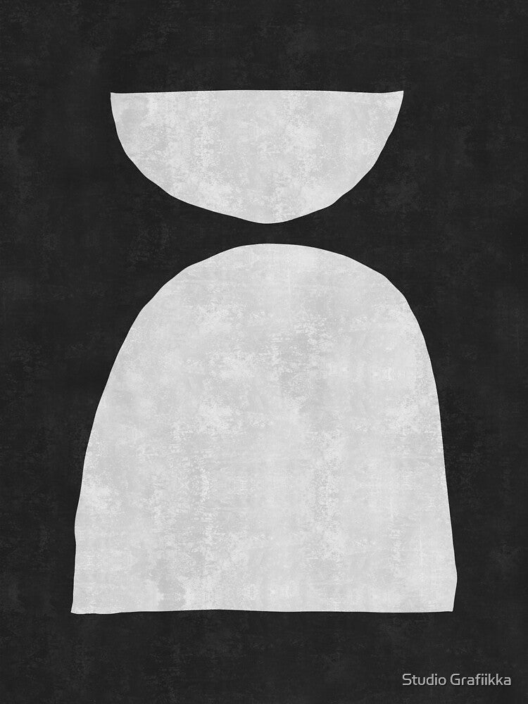 Concurrence 04- Charcoal - Minimal - Abstract - Mid Century Modern Art by Studio Grafiikka