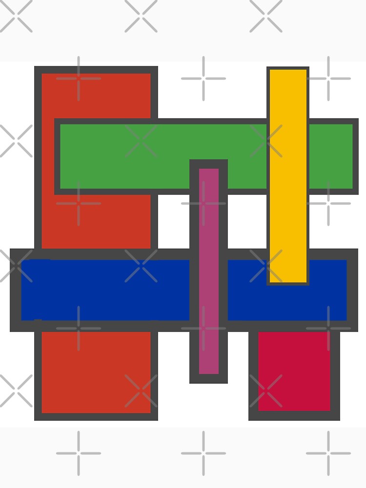 Colorful Rectangles by NinoKhato Unisex , , , Long Sleeve Tee