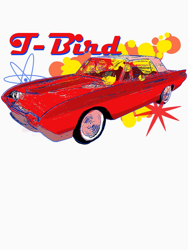 Retro T Bird by Mark Malinowski Unisex , , , Long Sleeve Tee