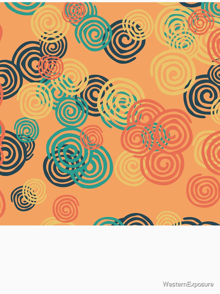 Retro multi-color spiral pattern 3 by WesternExposure