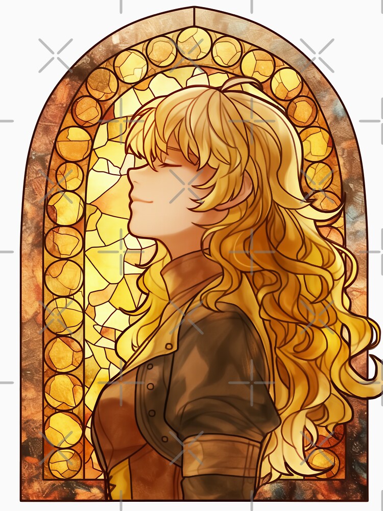Stained Glass Yang by SchellStation Unisex , , , Long Sleeve Tee