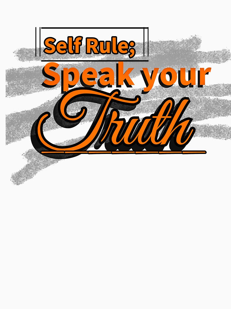 Self Rule: Speak Your Truth – Minimalist Motivational Tee by Lunalayer Boutique Unisex , , , Long Sleeve Tee