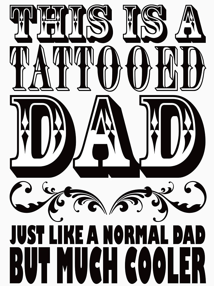 This Is A Tattooed Dad by Fairyjam Unisex , , , Long Sleeve Tee