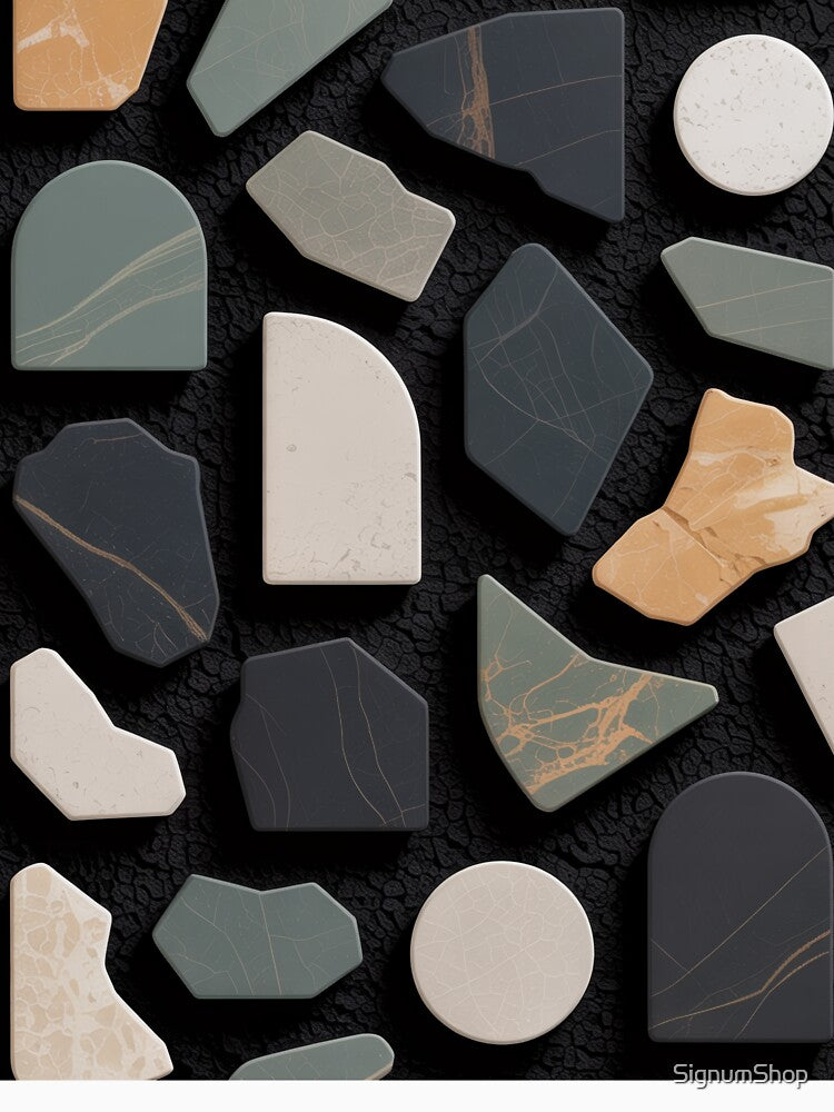 Modern Terrazzo Stone Geometric by SignumShop