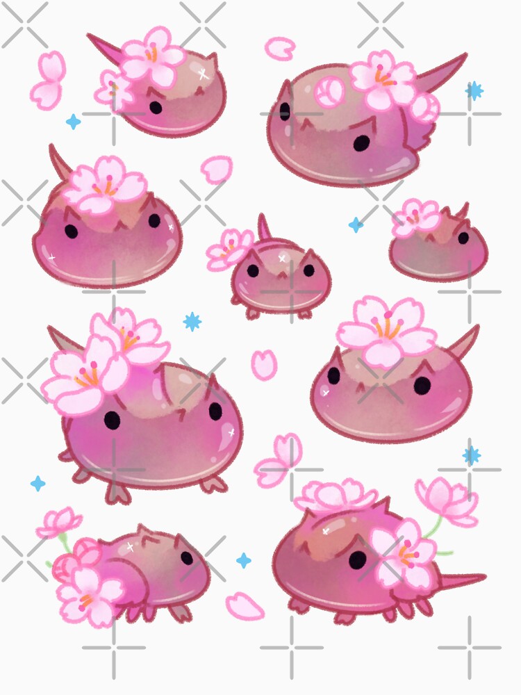Cherry blossom horseshoe crab by pikaole Unisex , , , Long Sleeve Tee