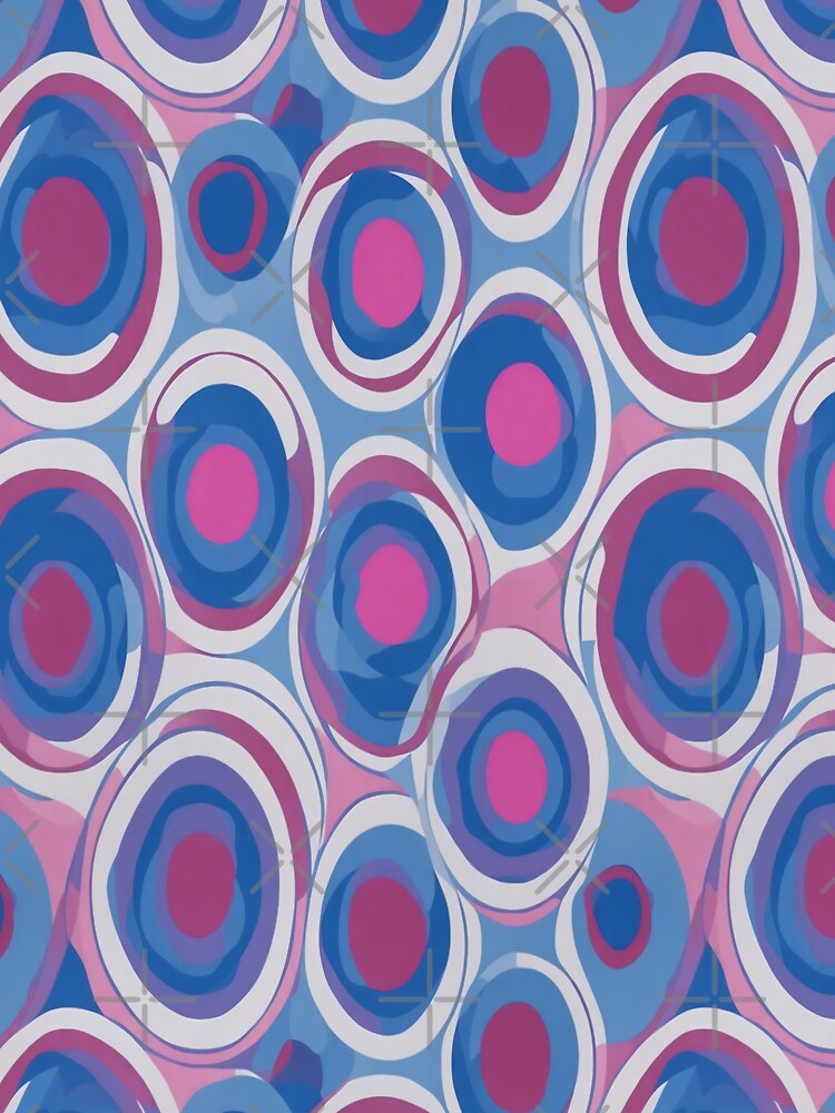 Vibrant Abstract Circles Art Print by Wishing-Wings