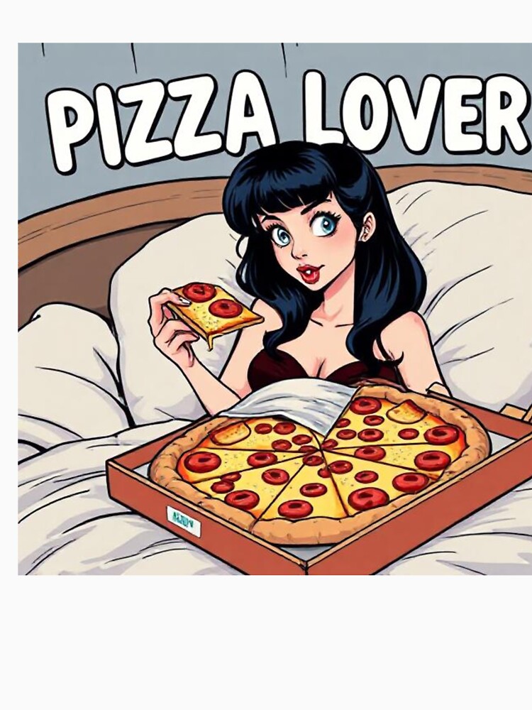 Pizza Lover Funny Pop Art by SaucyFoodTruck Unisex , , , Long Sleeve Tee
