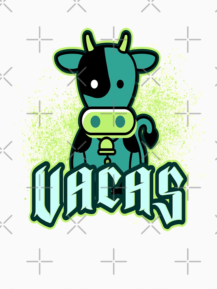 Vacas Kawaii Blue by Coder-T Unisex , , , Long Sleeve Tee
