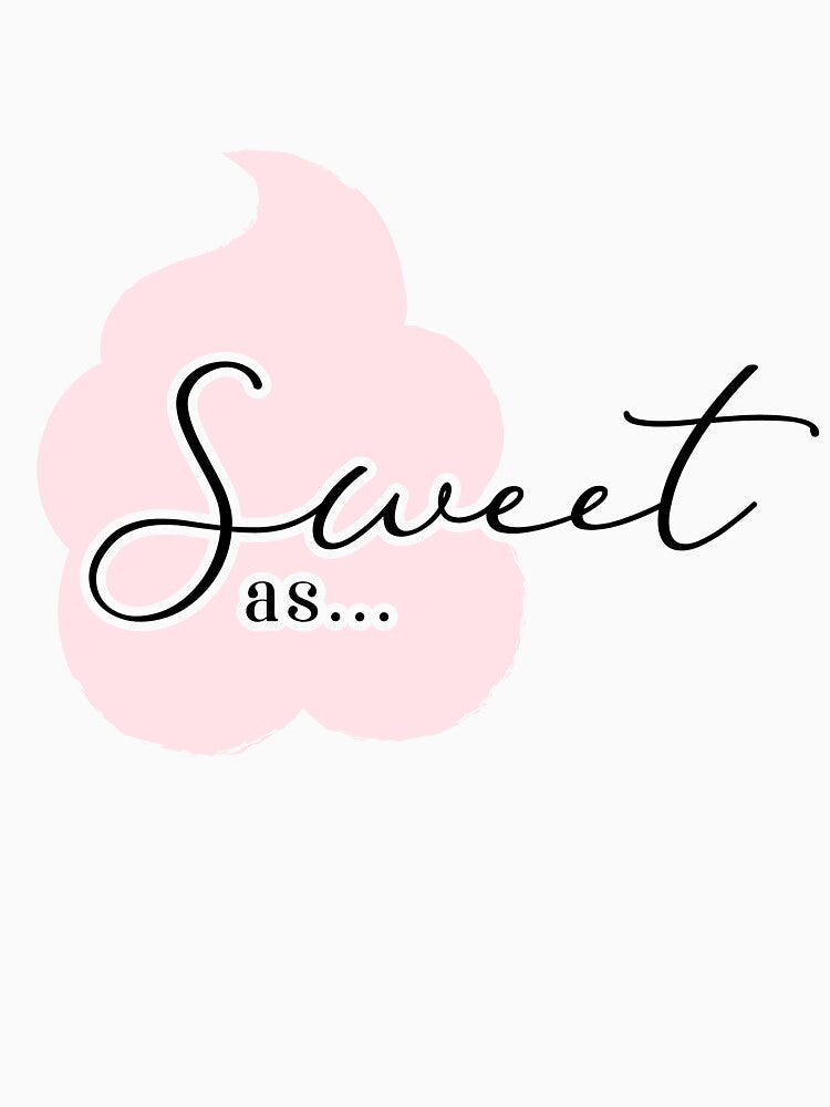 Cotton Candy, sweet as sugar, pink sweet cotton candy by GinyHappyLogo Unisex , , , Long Sleeve Tee