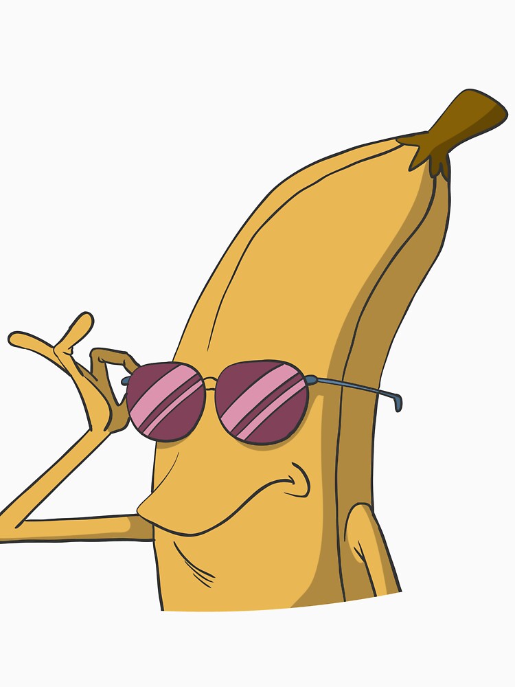 Banana with sunglasses by Monkey Ful Unisex , , , Long Sleeve Tee