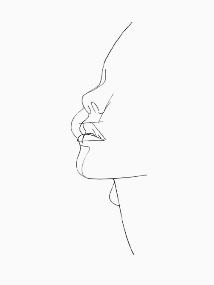 One-Line Face — Minimalist Line Art by mari0n980