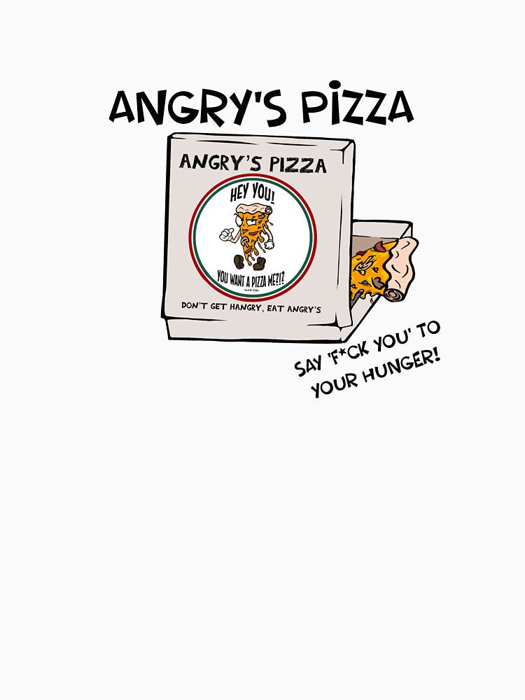 Angry’s Pizza by Milhouse602 Unisex , , , Long Sleeve Tee