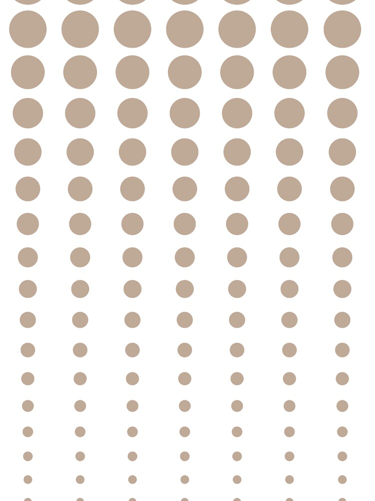 Brown and White Reduced Polka Dots Pattern Pairs DE 2022 Popular Color Trail Dust DE6123 by ColorOfTheYears