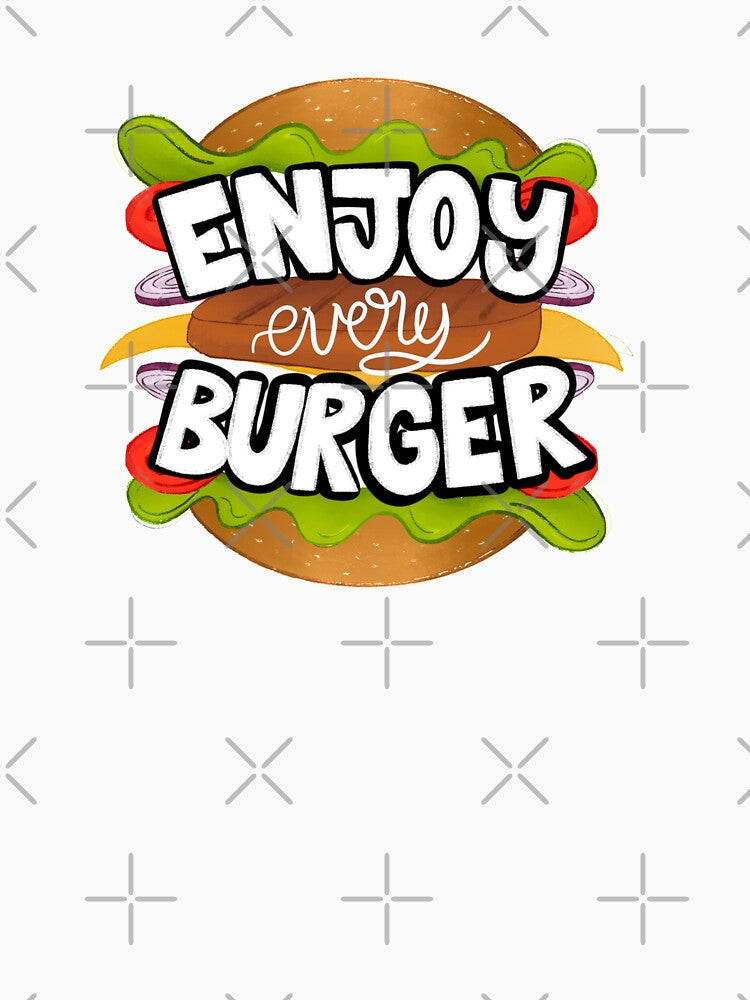 Enjoy Every Burger, Homemade burger by Mixture-DESIGN Unisex , , , Long Sleeve Tee