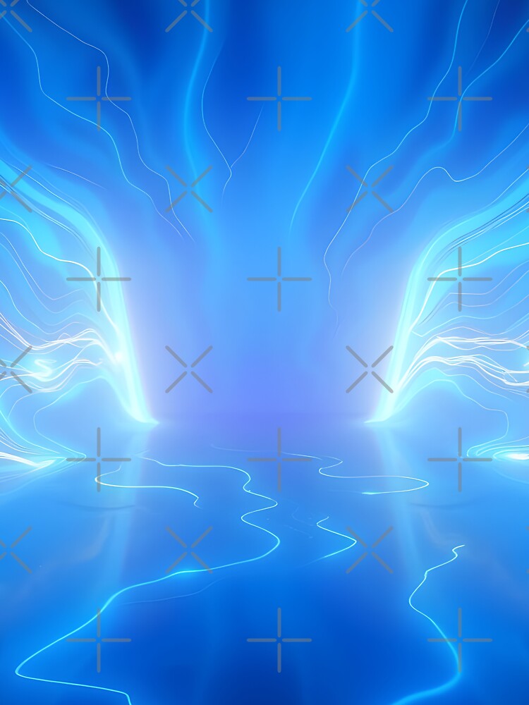 Blue Light 7 by HebaRK Studio Unisex , , , Long Sleeve Tee