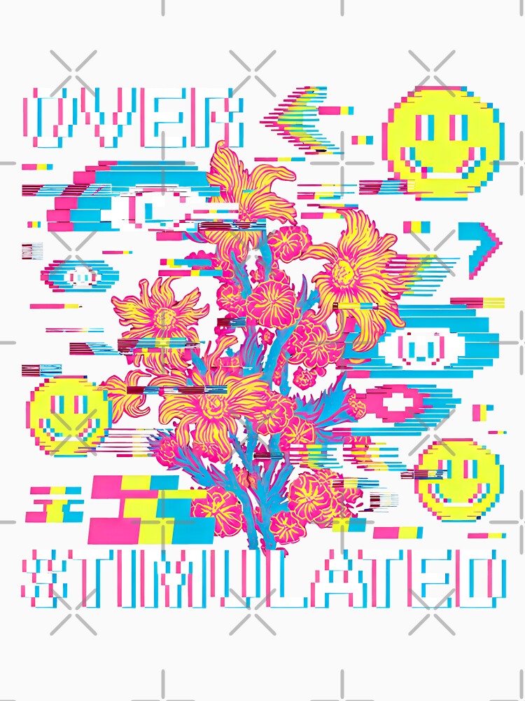 Overstimulated Maximalism Weirdcore Glitch Graphic by SplashTastic