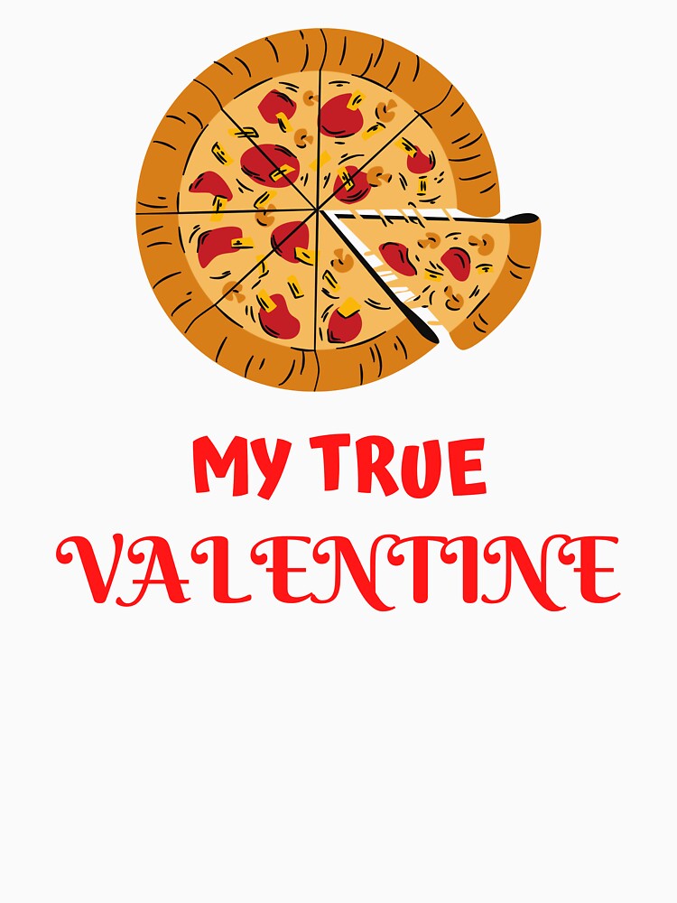 Pizza My True Valentine by ProBatavian Unisex , , , Long Sleeve Tee