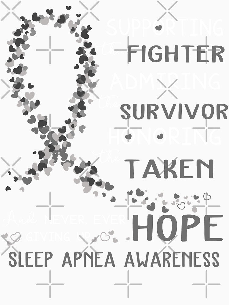 Supporting Fighter Sleep Apnea Awareness by largellie Unisex , , , Long Sleeve Tee