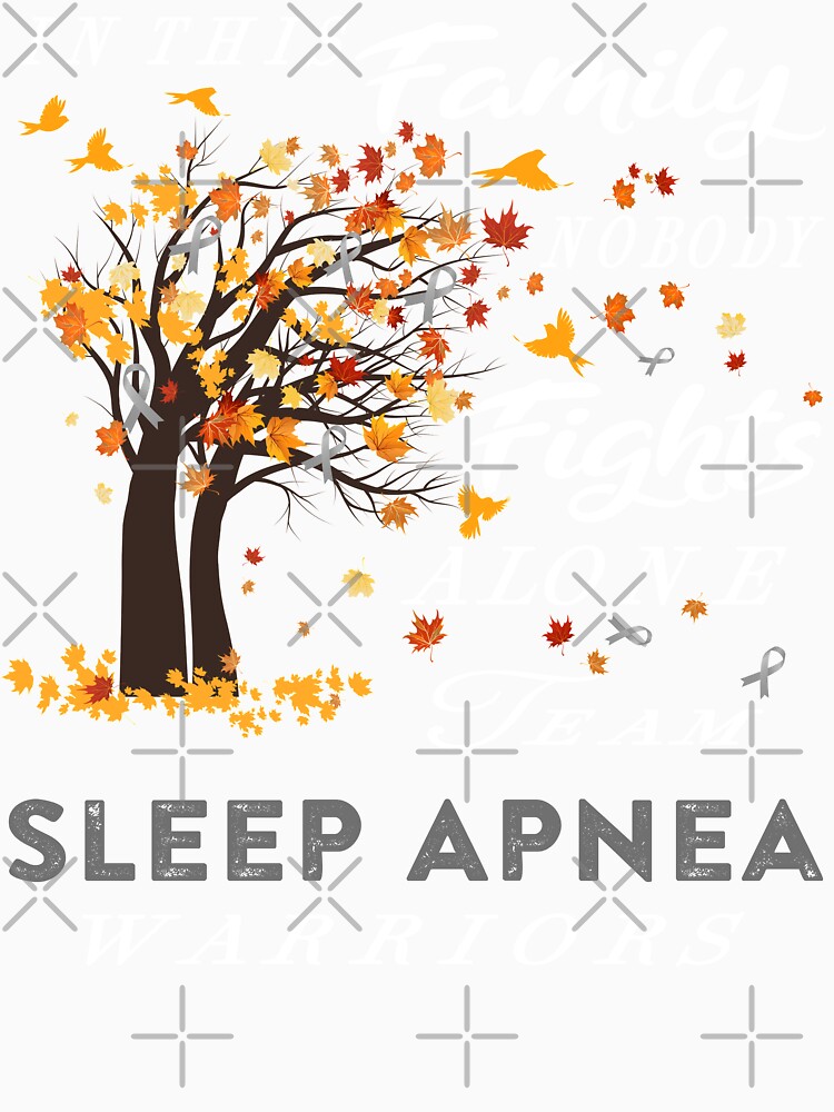In This Family No One Fight Alone Sleep Apnea Awareness by radianen Unisex , , , Long Sleeve Tee