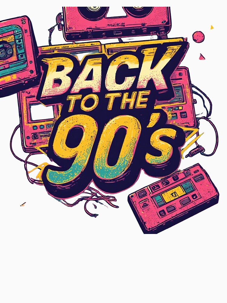 Back to the 90s Retro Cassette by sanorastyle Unisex , , , Long Sleeve Tee
