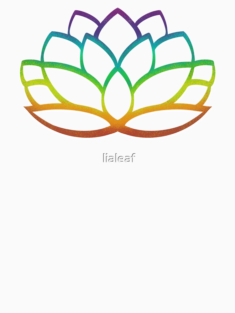 rainbow lotus flower by lialeaf