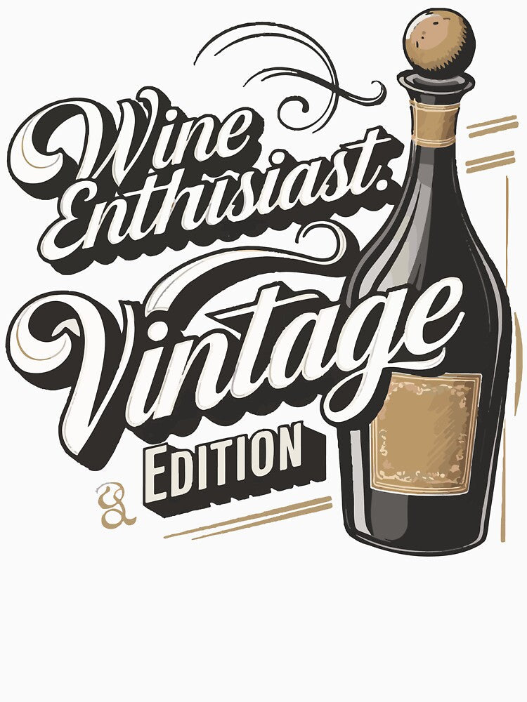 Wine Enthusiast. Vintage Edition by WineandWear Unisex , , , Long Sleeve Tee